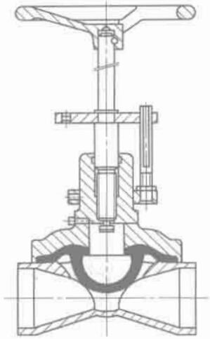 圖 2-21 直通式隔膜閥