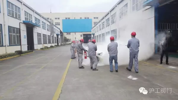 上海滬工閥門廠11月9日全國消防日安全消防演練活動 圖5