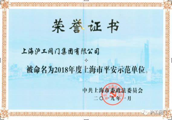 2019年上海滬工閥門廠(集團)有限公司大事記(圖3)